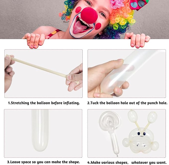 260 Balloons Clear, Thickening Long Balloons - Image 5