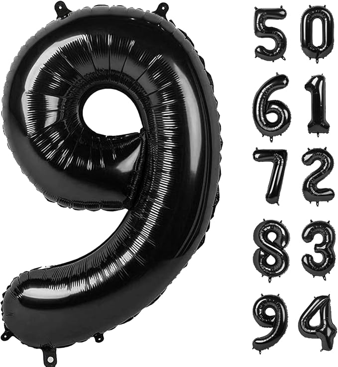 Black 9 Balloon by IWERP
