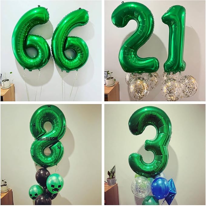 Number 23 Dark Green Balloons 40 Inch Giant Green 23 32 Numer Foil Helium - Image 3