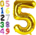 Number 4 Balloons 40 Inch Gold Balloon Birthday Decorations by Argthjy