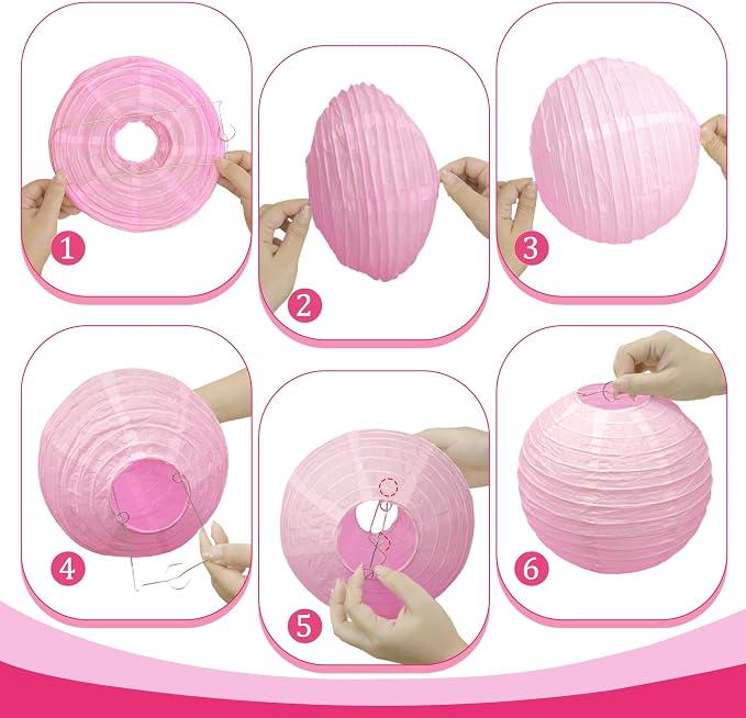 20Pcs Paper Lanterns Decorative - Image 6