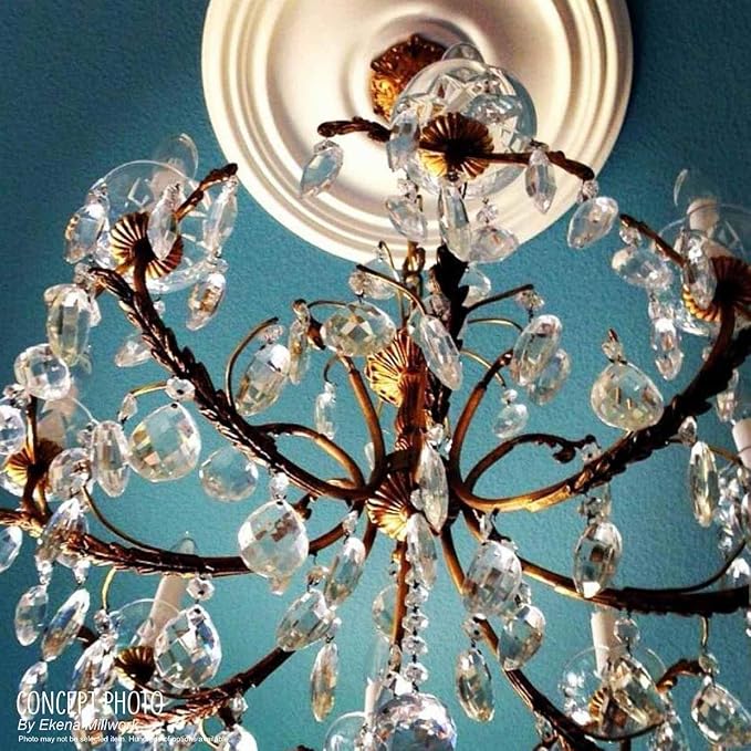Ekena Millwork CM12BRAGC 12-1/2" x 3-7/8" x 3/4" Bradford Ceiling Medallion - Image 14