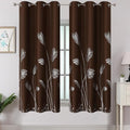 Brown Blackout Curtains 63 Inches Long by ESTELARTEXTILER