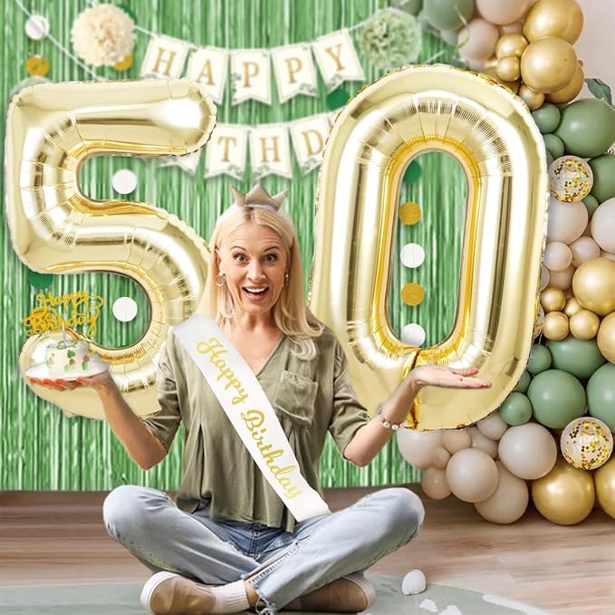 40 Inch Light Gold 32 23 Balloon Numbers, Foil Mylar Helium Large Number - Image 5