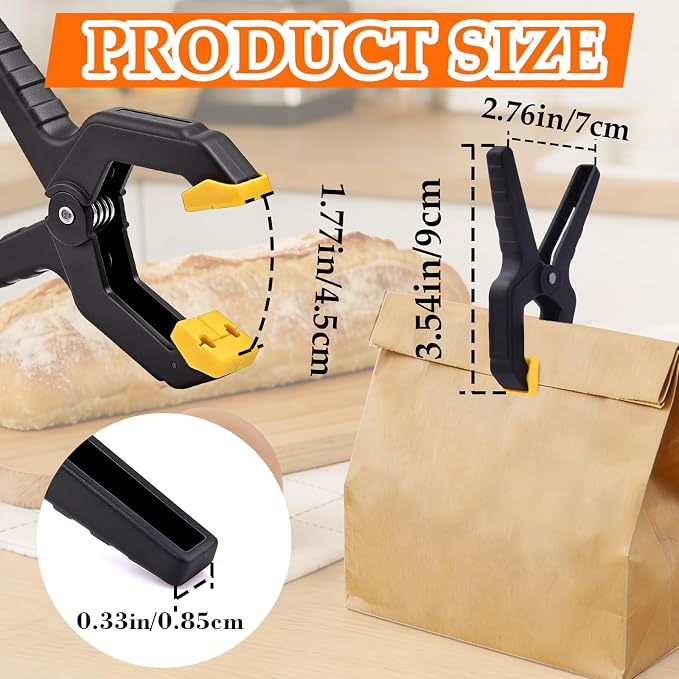 18 Pack Heavy Duty Spring Clamps, 3.5inch Multipurpose Woodworking Clamps - Image 2