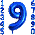 Navy Blue Number 9 Balloon 40 Inch, Foil Digit by Unknown