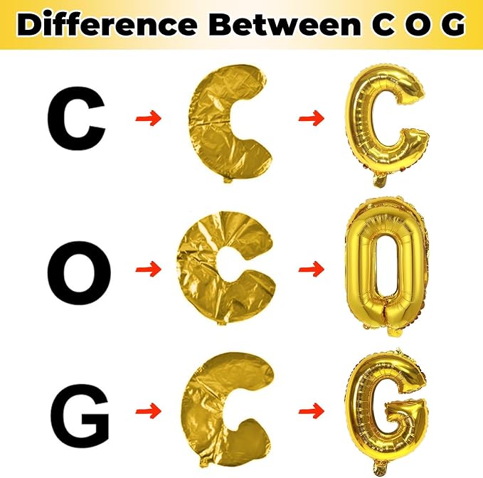 Letter Balloons Gold, 40 Inch Alphabet Name Balloons, Large Mylar Self - Image 9
