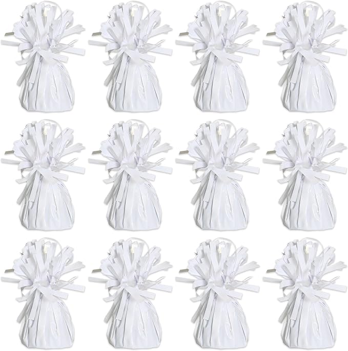 Beistle Shiny Wrapped Balloon Weight – 12 Pack, Party Decoration Accessories by Beistle