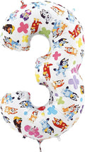 Toyland® 26 Inch Bluey & Bingo Number Foil Balloon by Toyland