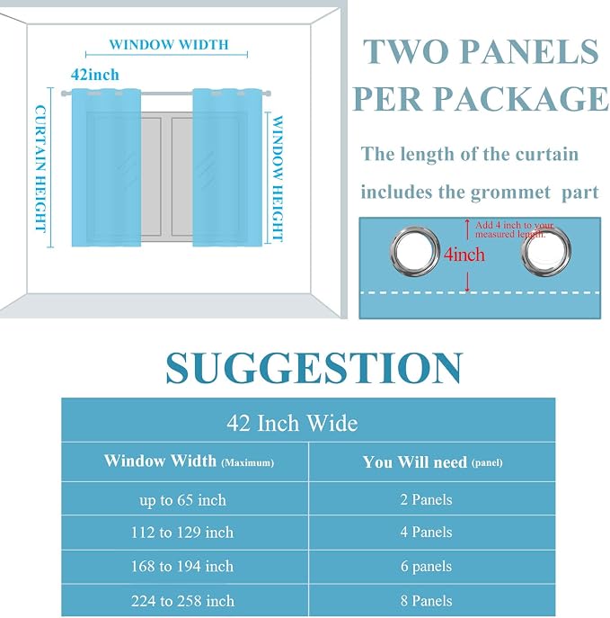 Purple and Grey Blackout Curtains 45 Inches Long, Ombre and Wavy Line Pattern - Image 9