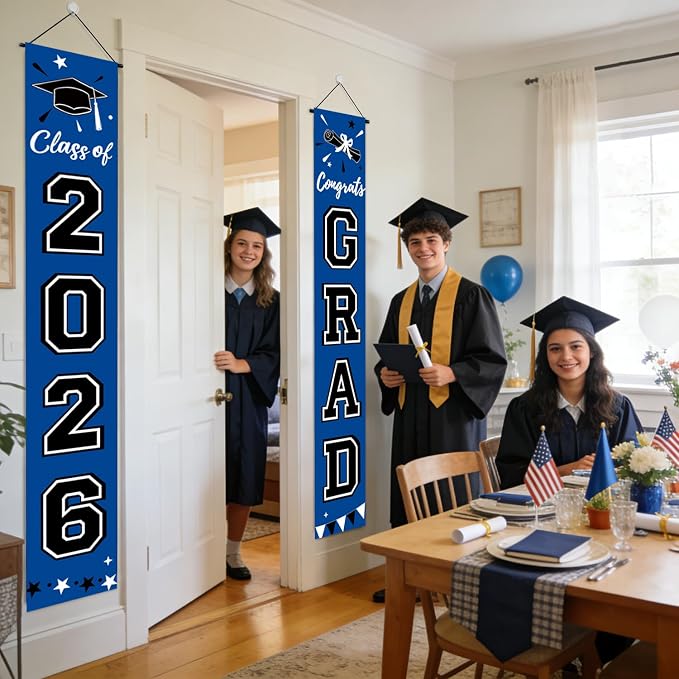 Graduation Decorations 2026, Graduation Banner Class of 2026, Congrats Grad - Image 6