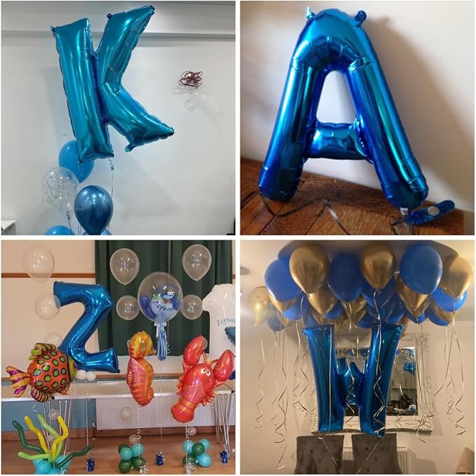 Blue Letter K Balloon, K Balloons Letter - Image 6