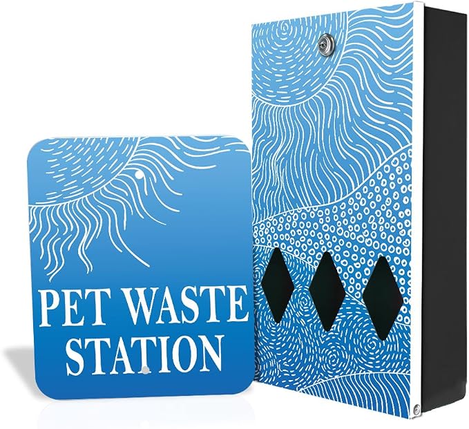 Zero Waste USA - DISPENSE-ART™ Roll Bag Dispenser & Sign - Rolling Hills | by ZEROWASTEUSA