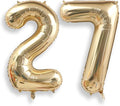 AULE 40 Inch Light Gold 27 Balloon Number Foil 0-9 Birthday Big Numbers | by AULE