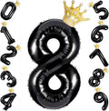 40 Inch Black Number Foil Balloons by Unknown