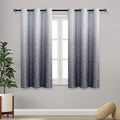 DWCN Grey Ombre Short Curtains for Kitchen by DWCN