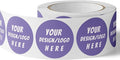 150 Custom Circle/Square BOPP Roll Labels- Personalized Stickers for Business Logo, Party, Wedding Favor, Baby Shower-Any Design Text + Image, Matte/Gloss Finish (2 Inch Square)