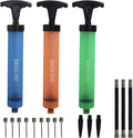 SKOLOO 10" Portable Hand Air Ball Pump Inflator Kit by SKOLOO