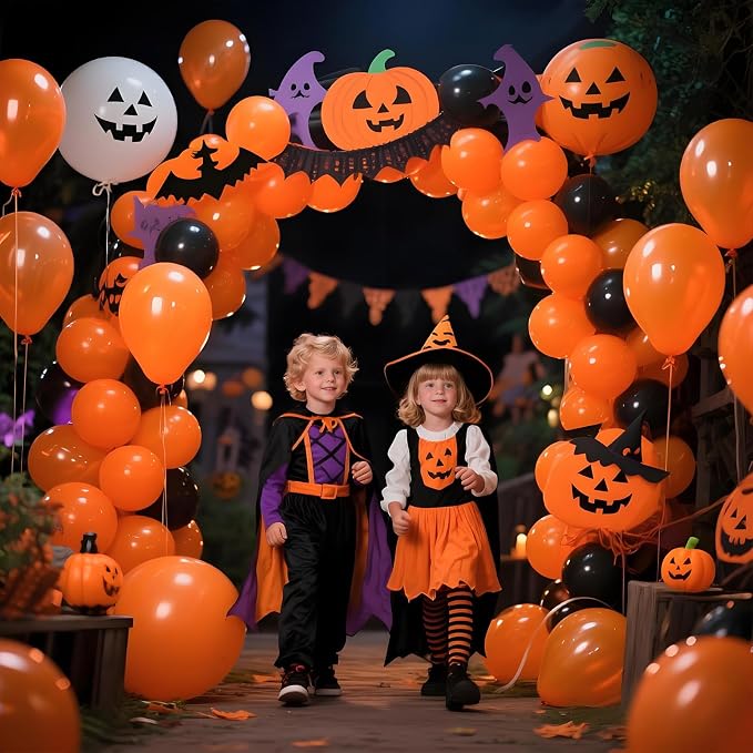 Orange Balloon 110pcs, 12 Inch Thickened Latex Party Balloons Helium Bright - Image 8