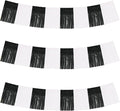 BEISHIDA Black White Fringe Garland Banner 30ft Wall Tinsel Foil Streamers | by Beishida