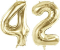 Number 42 Balloons for 42nd Birthday Party Decorations, 40 Inch 0-100 by Joycard