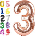 Number Balloons 40 Inch Rose Gold 2 Balloon by Argthjy