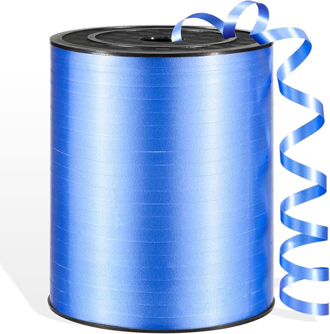 600 Yards Blue Curling Ribbon for Gift Wrapping, 1/5 Inch Blue Balloon String by Unknown