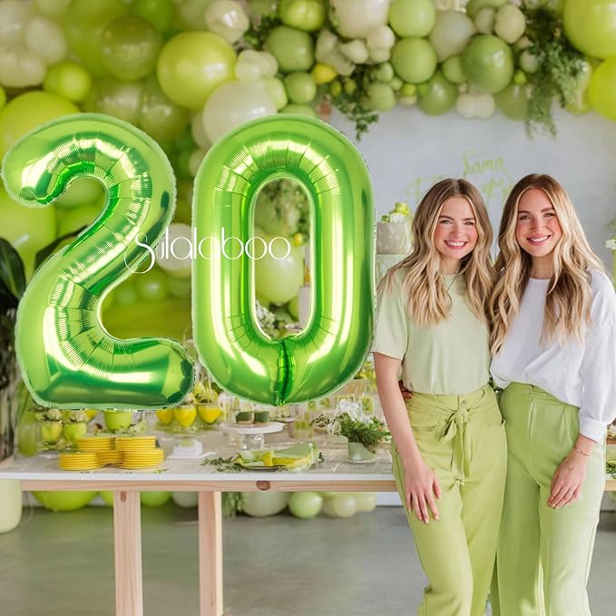 40 Inch Green Number 20 Balloon Lime Big Large Helium Number 0-9 | Giant - Image 3