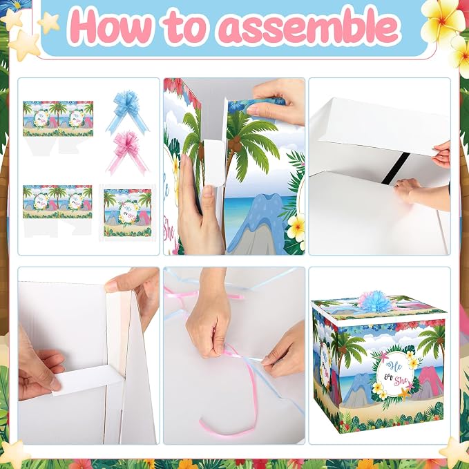 AmazingSpark 28in Giant Gender Reveal Gift Box - Image 3
