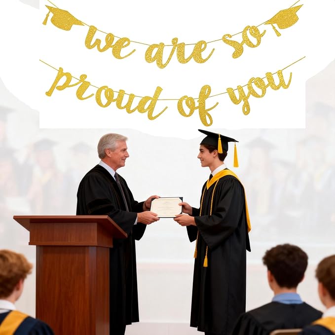 Graduation Decorations 2026 Banners Garland Gold Congrats Grad Banners | Gold - Image 4