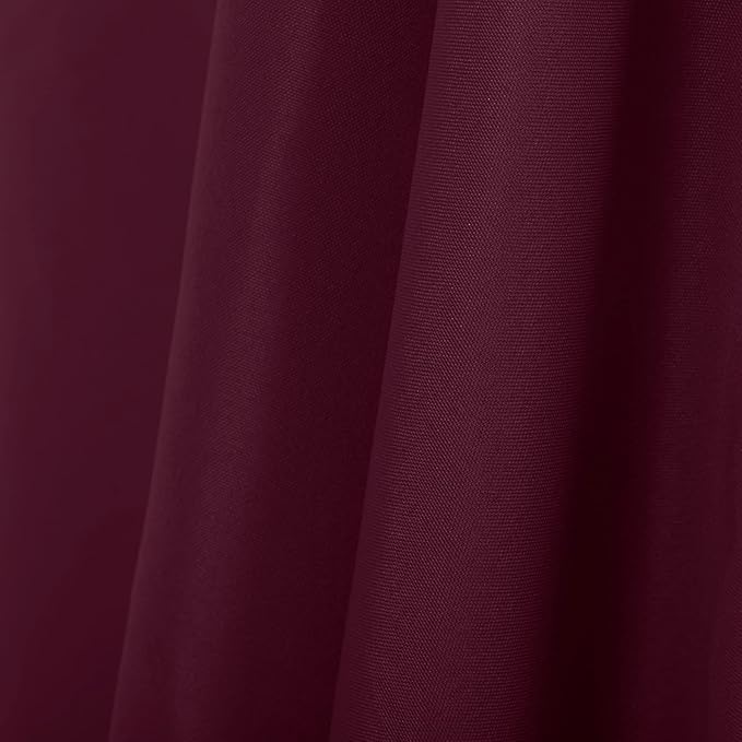 Ascoza 2pack 60x120 Inch Burgundy Rectangular Tablecloth 6 Feet Table Cloth in Polyester Fabric for Wedding/Banquet/Restaurant/Parties