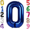 40 Inch Night Blue Number 0 Balloon, 0th Blue Birthday Party Decorations | 40 by Hadoife
