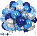 Blue Silver Balloons for Boys by Jobkoo