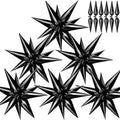 Black Star Balloons, Spike Cone Mylar Balloon by GCTWFYK