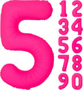 40 in Fluorescent Pink Birthday Balloon Number 5 Pink Fluorescent Number 5 | by Exquisitehighqualitypartydecorationstomeetyoureveryneed%EF%BC%81