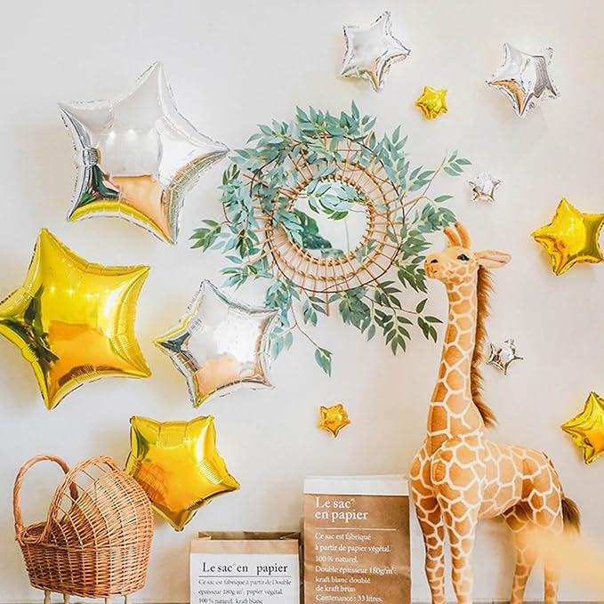 Silver Star Balloons, Small Silver Foil Star Balloon | Silver Star Balloons - Image 5