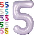 Lilac Number 5 Balloon 40 inch, Lavender Birthday Party Balloons Decorations | by Upgesy