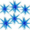22/27 Inch Blue Star Balloons, Cone Spike Balloon, Aluminum Foil Balloon by Paready