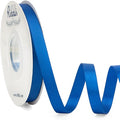 Ribbli Double Faced Royal Blue Satin Ribbon, 3/8” x Continuous 25 Yards by Ribbli