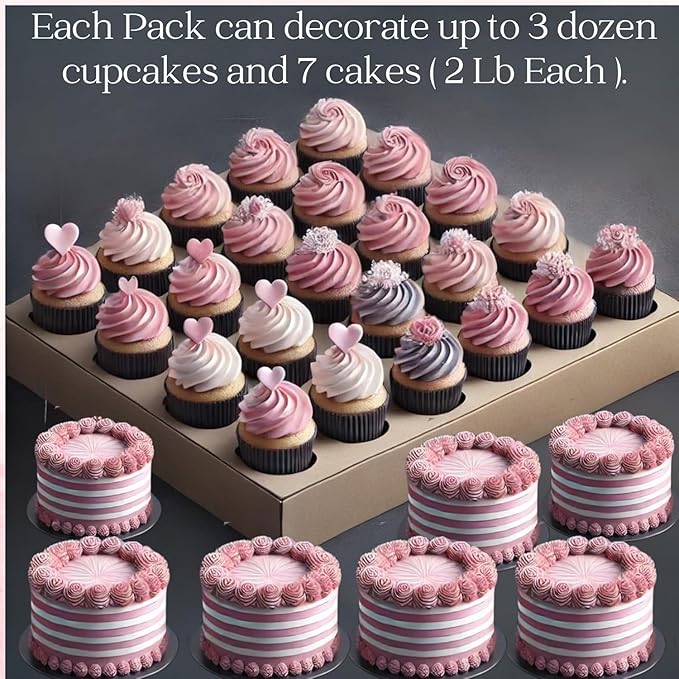 Confect Edible Sprinkles for Cake Decorating - Red Jimmies, Blush Pink Red Gun Metal Silver Pearl Mix with Navy Sparkling Sugar | Vegan, Gluten-Free, Dessert Topping - 5 Oz