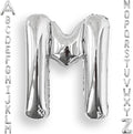 AULE 40 Inch Silver M Balloon Letter Foil A-Z Birthday Big Alphabet | Birthday by AULE