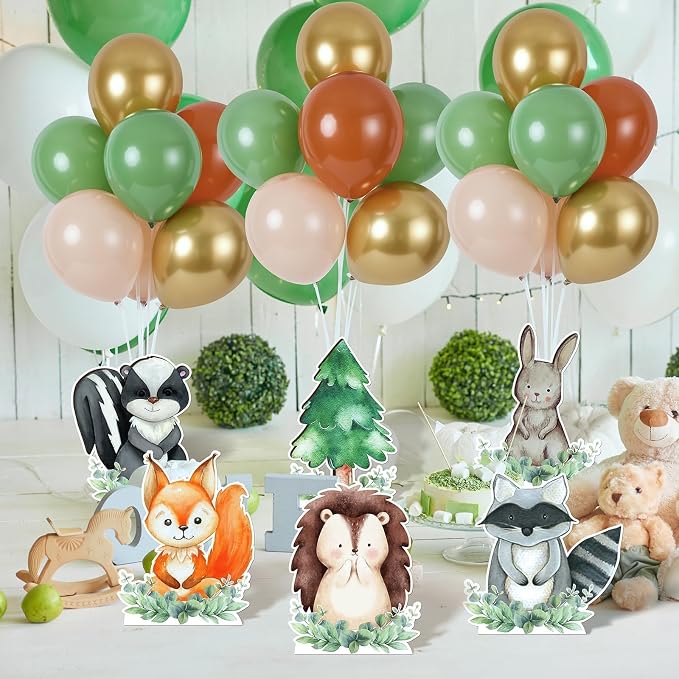 12 Sets Woodland Baby Shower Balloon Stand Kit - Image 6