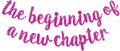 BEISHIDA Rose Red Pre-Strung Glitter The Beginning of A New Chapter Banner | by Beishida