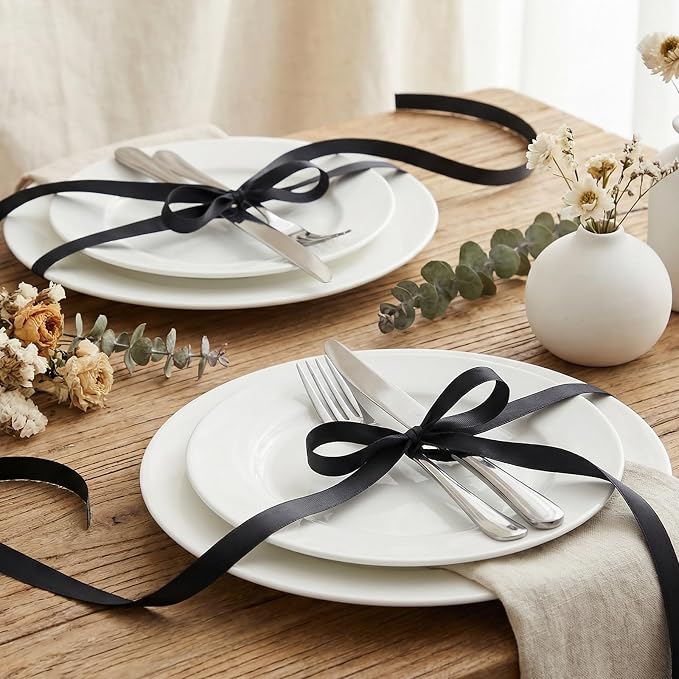woric Double Faced Black Ribbon 3/8 Inch 60 Yards Thin Balloon Ribbons | Easy - Image 6