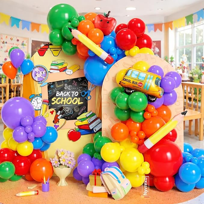 Back to School Decorations, First Day of School Balloon Arch Garland Kit | - Image 9