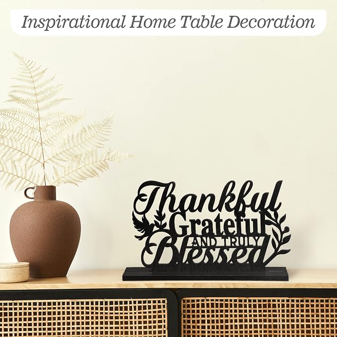 Geetery Inspirational Table Centerpieces Wooden Religious Inspirational Home - Image 5