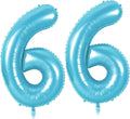 Number 66 Balloons for 66th Birthday Party Decorations, 0-100 Large No.66 by Joycard