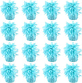 16 Pack Baby Blue Balloon Weights Metallic Holder Anchors Balloon Holder Weights by Unknown