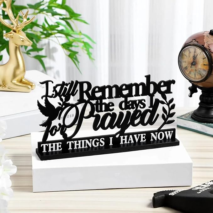 Geetery Inspirational Table Centerpieces Wooden Religious Inspirational Home - Image 2