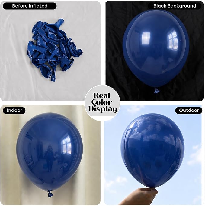 Navy Blue Balloons - Image 2